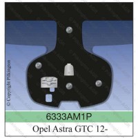 Стекло с заменой Лобовое стекло с датчиком дождя Opel Astra GTC 3D (vin+дд+адап.свет) 2012-