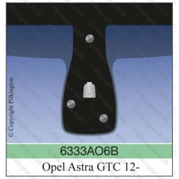 Стекло с заменой Лобовое стекло Opel Astra J GTC 3D 2012-