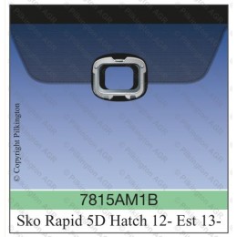 Стекло с заменой Лобовое стекло с датчиком дождя Skoda Rapid 2012-